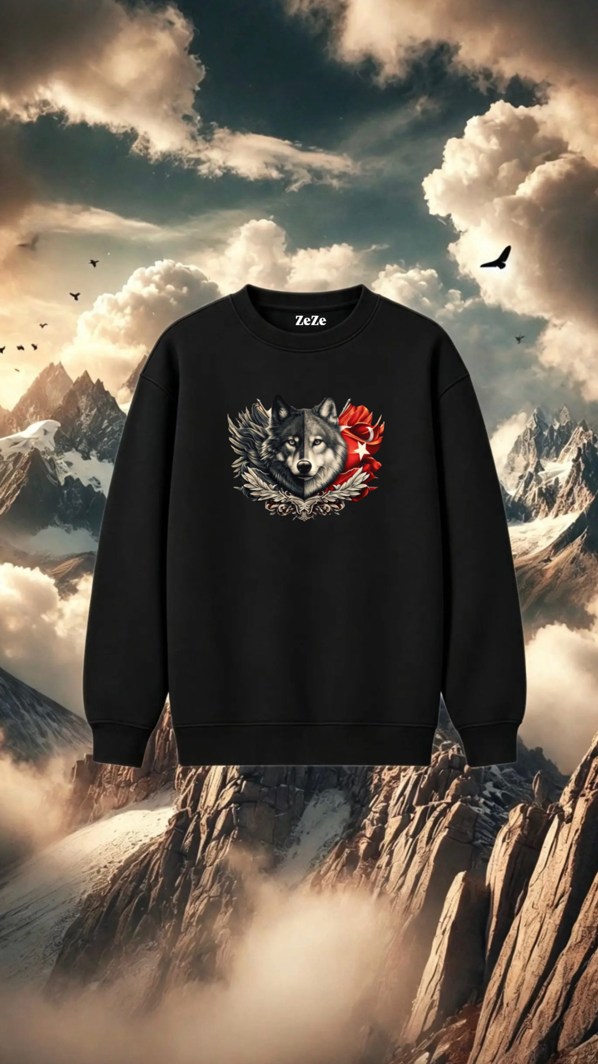 KURT BASKILI SWEATSHİRT 17